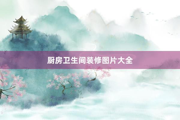 厨房卫生间装修图片大全